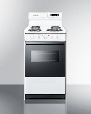 Summit 20" Wide Electric Coil Top Range 