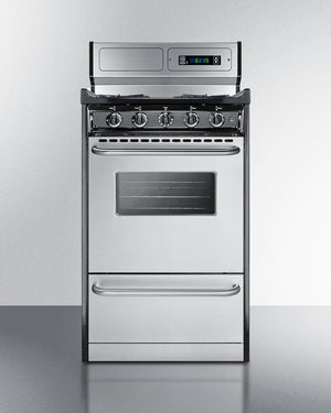 Summit 20" Wide Gas Range Open Burners