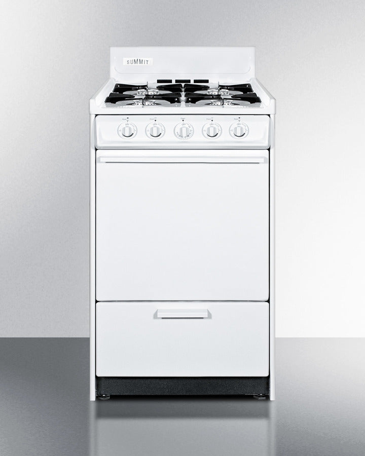 Summit 20" Wide Gas Range