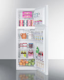 Summit 22" Wide Top Mount Refrigerator-Freezer in White Full