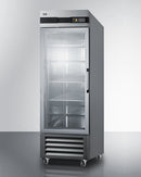 Summit 23 Cu.Ft. Glass Door Reach-In Refrigerator with Left Hand Door