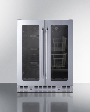 Summit 24" Built-In Dual-Zone Produce Refrigerator ADA Compliant