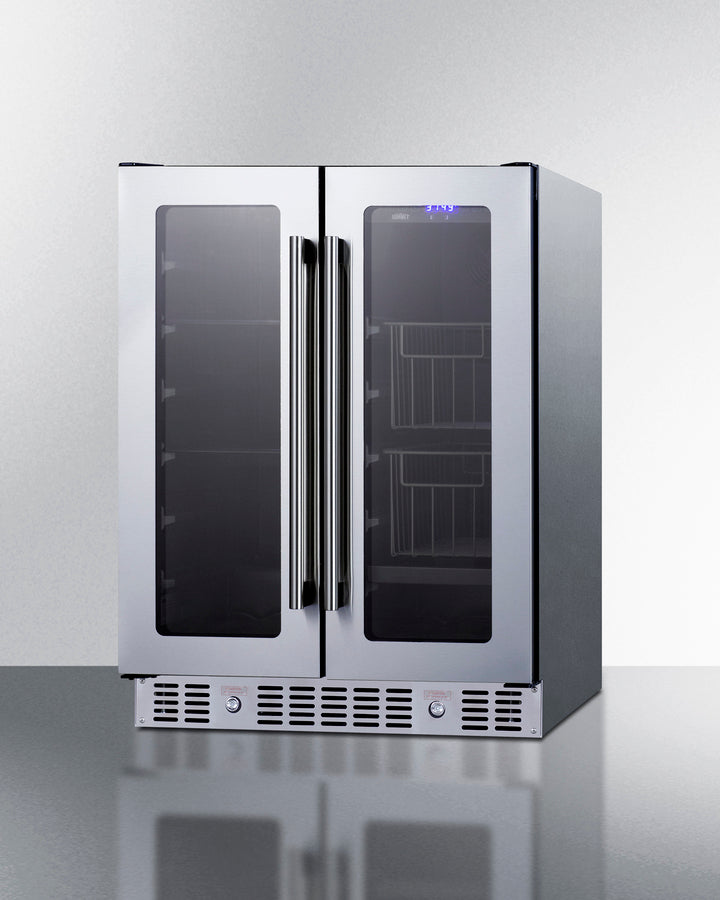 Summit 24" Built-In Dual-Zone Produce Refrigerator ADA Compliant