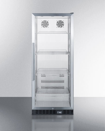 Summit 24" Wide 11 Cu.Ft. Beverage Center with Stainless Steel Cabinet