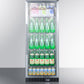Summit 24" Wide 11 Cu.Ft. Beverage Center with Stainless Steel Cabinet