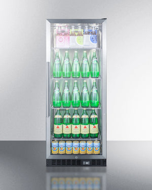 Summit 24" Wide 11 Cu.Ft. Beverage Center with Stainless Steel Cabinet