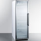 Summit 24" Wide 12.6 Cu.Ft. Beverage Center with White Cabinet and Left Hand Door