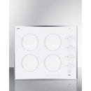 Summit 24" Wide 230V 4-Burner Radiant Cooktop