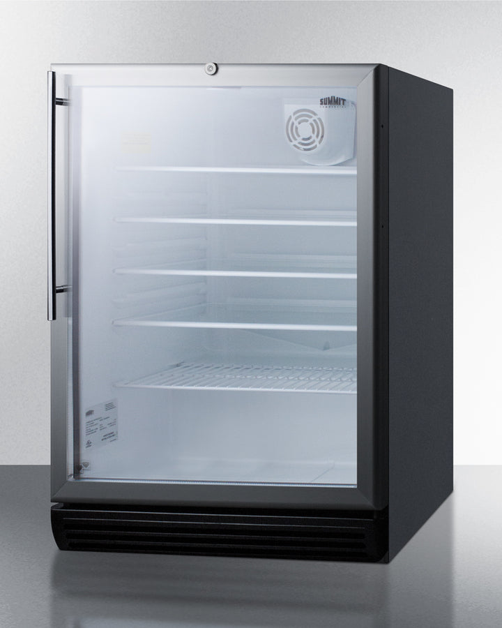 Summit 24" Wide 5.5 Cu.Ft. Beverage Center with Thin Handle ADA Compliant