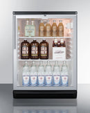 Summit 24" Wide 5.5 Cu.Ft. Beverage Center with Thin Handle