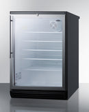 Summit 24" Wide 5.5 Cu.Ft. Beverage Center with Thin Handle