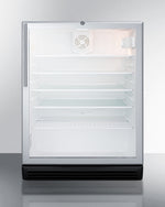 Summit 24" Wide 5.5 Cu.Ft. Built-In Beverage Center with Thin Handle ADA Compliant