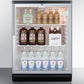 Summit 24" Wide 5.5 Cu.Ft. Built-In Beverage Center with Thin Handle