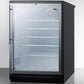 Summit 24" Wide 5.5 Cu.Ft. Built-In Beverage Center with Thin Handle
