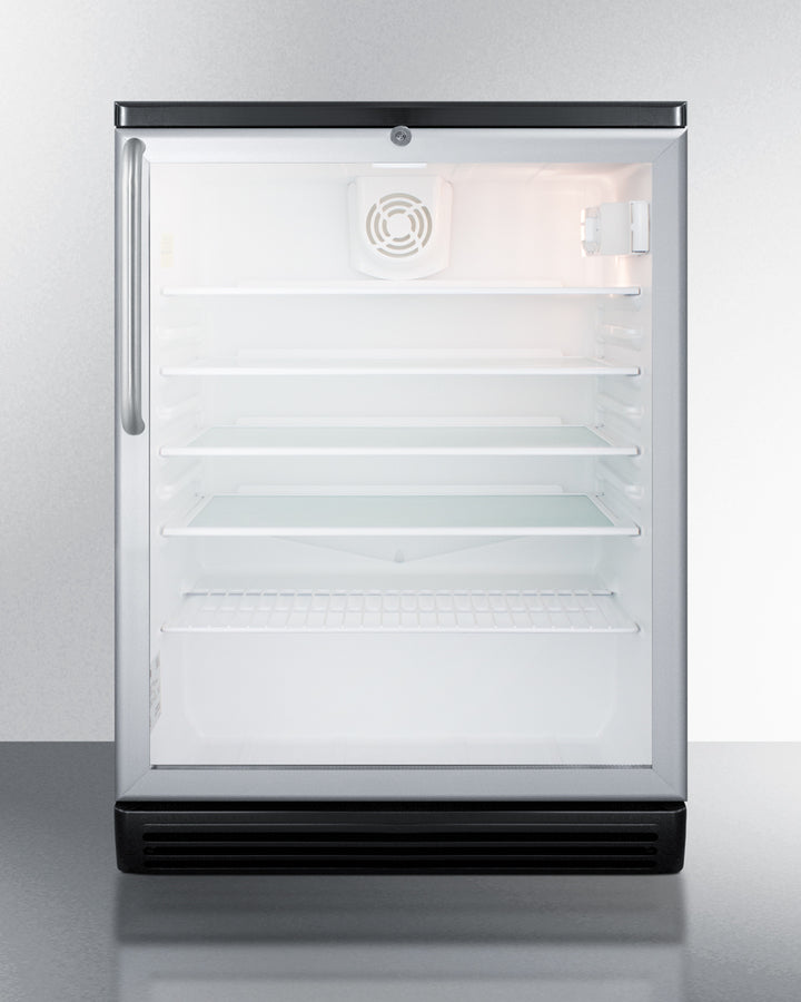 Summit 24" Wide 5.5 Cu.Ft. Built-In Beverage Center with Towel Bar Handle