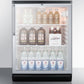 Summit 24" Wide 5.5 Cu.Ft. Built-In Beverage Center with Towel Bar Handle