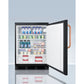 Summit 24" Wide All-Refrigerator with Antimicrobial Pure Copper Handle 