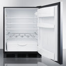 Summit 24" Wide All-Refrigerator With Horizontal Handle Open