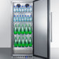 Summit 24" Wide All-Refrigerator with Stainless Steel Interior and Exterior Full