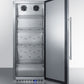 Summit 24" Wide All-Refrigerator with Stainless Steel Interior and Exterior Open