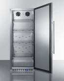 Summit 24" Wide All-Refrigerator with Stainless Steel Interior and Exterior Open