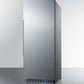 Summit 24" Wide All-Refrigerator with Stainless Steel Interior and Exterior Angle
