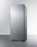 Summit 24" Wide All-Refrigerator with Stainless Steel Interior and Exterior Angle
