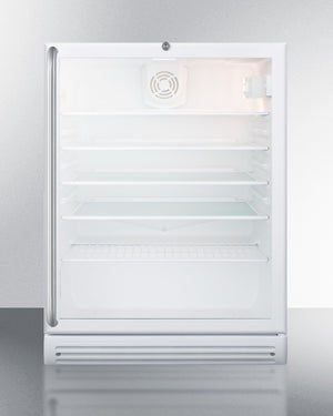 Summit 24" Wide Beverage Center with Full-Length Towel Bar Handle ADA Compliant
