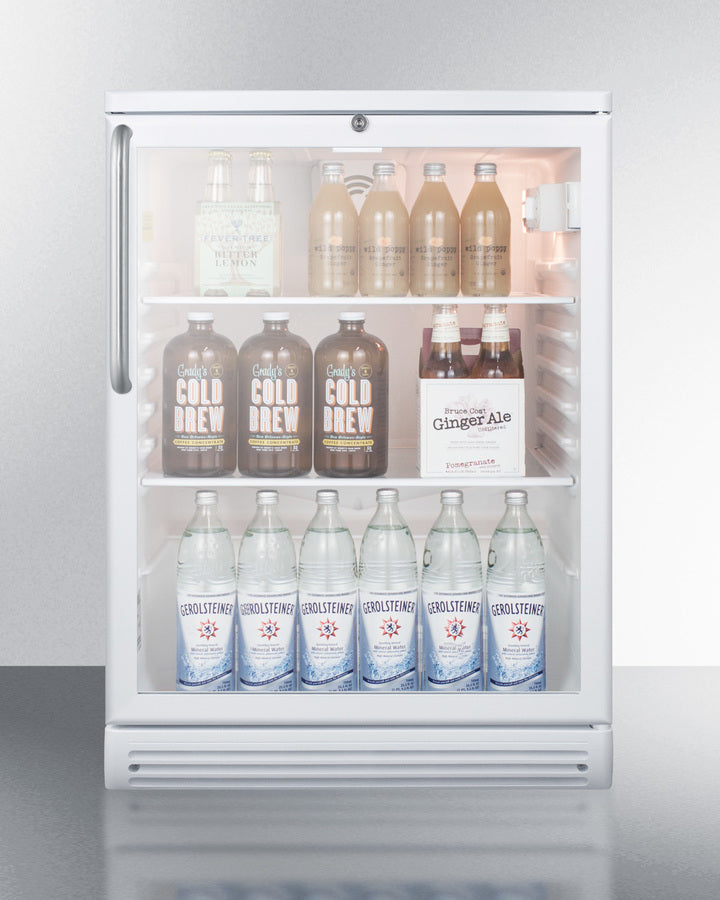 Summit 24" Wide Beverage Center with Towel Bar Handle