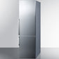 Summit 24" Wide Bottom Freezer Refrigerator in Stainless Steel with Digital Controls