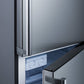 Summit 24" Wide Bottom Freezer Refrigerator with Fingerprint-Resistant Doors
