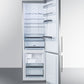 Summit 24" Wide Bottom Freezer Refrigerator With Icemaker