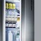 Summit 24" Wide Bottom Freezer Refrigerator With Icemaker