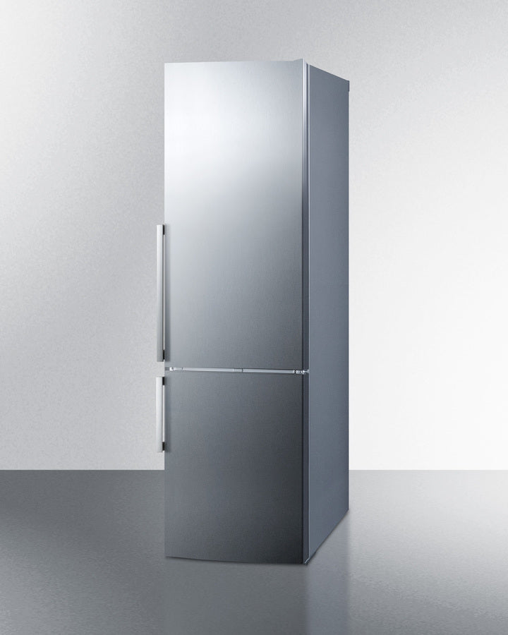 Summit 24" Wide Bottom Freezer Refrigerator With Icemaker