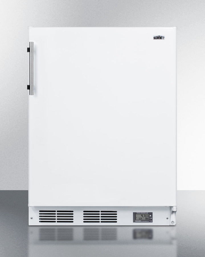 Summit 24" Wide Break Room Refrigerator-Freezer ADA Compliant Front