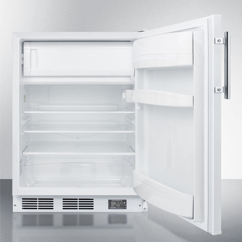 Summit 24" Wide Break Room Refrigerator-Freezer ADA Compliant Open