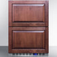 Summit 24" Wide Built-In 2-Drawer All-Refrigerator