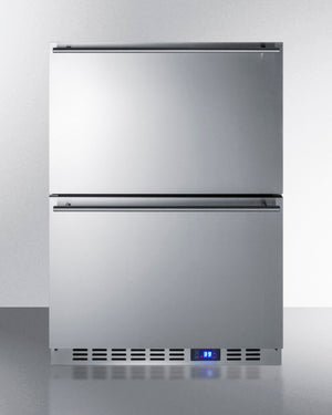 Summit 24" Wide Built-In 2-Drawer All-Refrigerator