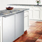 Summit 24" Wide Built-In All-Freezer with Horizontal Handle and Icemaker in Stainless Steel