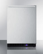 Summit 24" Wide Built-In All-Freezer with Horizontal Handle and Icemaker