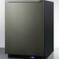 Summit 24" Wide Built-In All-Freezer with Horizontal Handle in Black Stainless Steel