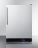 Summit 24" Wide Built-In All-Freezer with Thin Handle and Icemaker