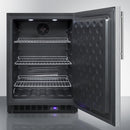 Summit 24" Wide Built-In All-Freezer with Thin Handle in Stainless Steel