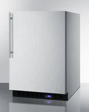 Summit 24" Wide Built-In All-Freezer with Thin Handle in Stainless Steel