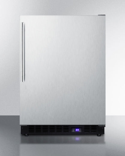 Summit 24" Wide Built-In All-Freezer with Thin Handle