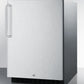 Summit 24" Wide Built-In All-Refrigerator, ADA Compliant Angle