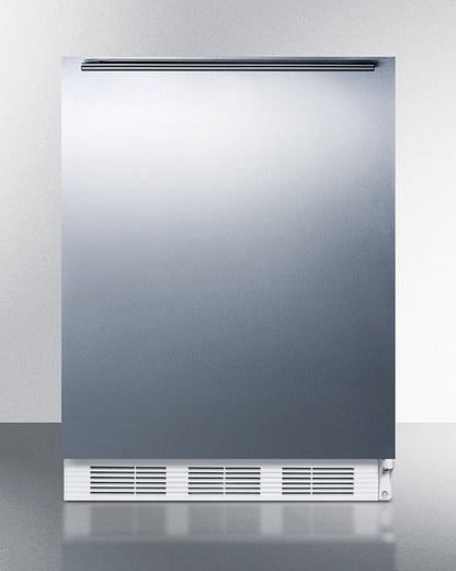 Summit 24" Wide Built-In All-Refrigerator With Horizontal Handle