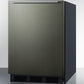 Summit 24" Wide Built-In All-Refrigerator With Horizontal Handle