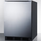 Summit 24" Wide Built-In All-Refrigerator With Horizontal Handle