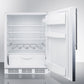 Summit 24" Wide Built-In All-Refrigerator With Thin Handle ADA Compliant